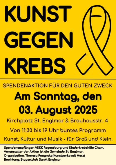 2025 Kunst gegen Krebs  Flyer 